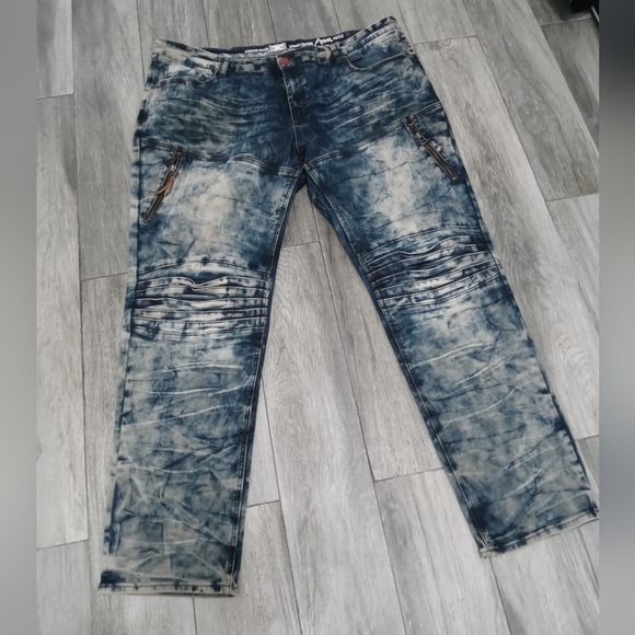 JORDAN CRAIG LEGACY EDITION AARON DISTRESSED STRETCH DENIM JEANS 42/32 7 POCKETS - Picture 1 of 9